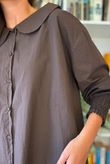 Paloma Tela Peter Pan Blouse Coffee Bean